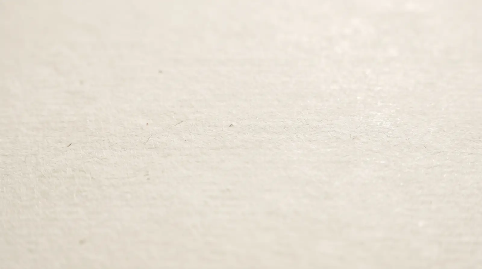 Raking light across a sheet of heavy cotton paper